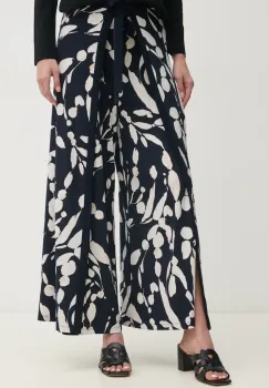 Joseph Ribkoff pantaloni femei, culoarea albastru marin, evazati, high waist, 251252 imagine