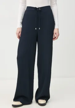 Joseph Ribkoff pantaloni femei, culoarea albastru marin, lat, high waist, 251293 imagine