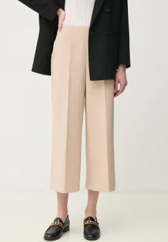 Joseph Ribkoff pantaloni femei, culoarea bej, fason culottes, high waist, 251265 imagine
