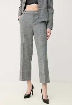 Joseph Ribkoff pantaloni femei, culoarea gri, drept, high waist, 244007 imagine