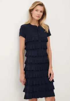 Joseph Ribkoff rochie culoarea albastru marin, mini, drept, 211350 imagine