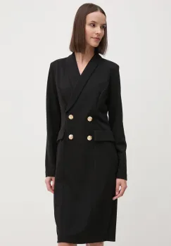 Joseph Ribkoff rochie culoarea negru, mini, mulata, 243146 imagine