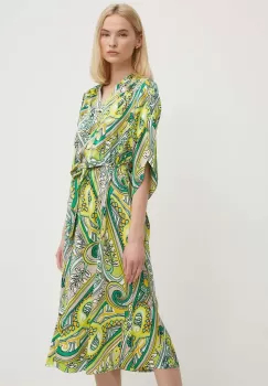 Joseph Ribkoff rochie culoarea verde, midi, evazati, 242208 imagine