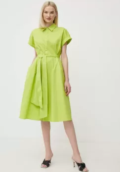 Joseph Ribkoff rochie culoarea verde, mini, evazati, 242914 imagine