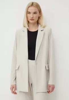 Joseph Ribkoff sacou culoarea bej, un singur rand de nasturi, neted, 231064 imagine