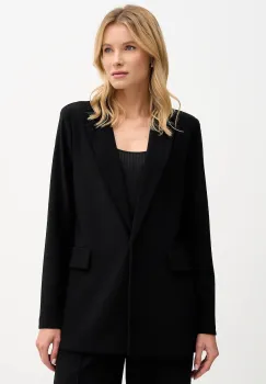 Joseph Ribkoff sacou culoarea bej, un singur rand de nasturi, uni, 231064 imagine