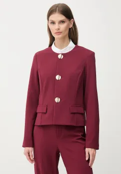 Joseph Ribkoff sacou culoarea bordo, un singur rand de nasturi, uni, 253071 imagine