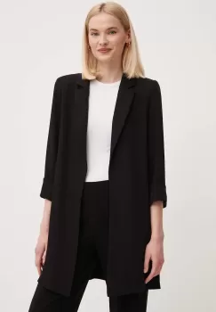 Joseph Ribkoff sacou culoarea negru, desfacut, neted, 211361 imagine