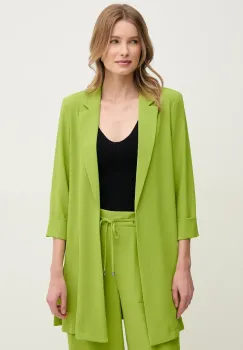 Joseph Ribkoff sacou culoarea verde, desfacut, neted, 232275S25 imagine