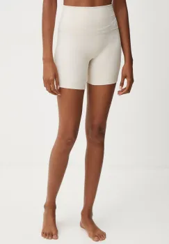 JOYINME pantaloni scurti de yoga Movement culoarea bej, neted, high waist, Szorty.Movement imagine