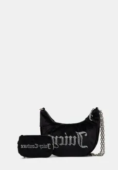 Juicy Couture geanta de mana din catifea KIMBERLY culoarea negru, BEJQL8764WPO imagine