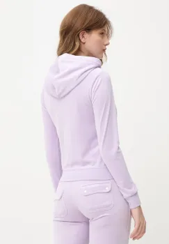 Juicy Couture hanorac cu fermoar si gluga de dama din bumbac ROBERTSON CLASS imagine