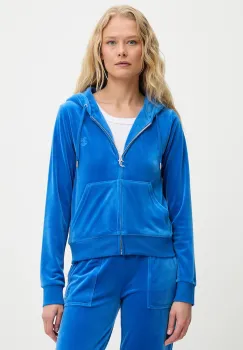 Juicy Couture Hanorac cu fermoar si gluga de femei din bumbac ROBERTSON CLASS imagine