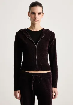Juicy Couture  hanorac cu fermoar si gluga pentru femei MAYA KNIT imagine