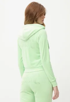 Juicy Couture hanorac cu gluga pentru femei din velur MADISON COL OUT imagine