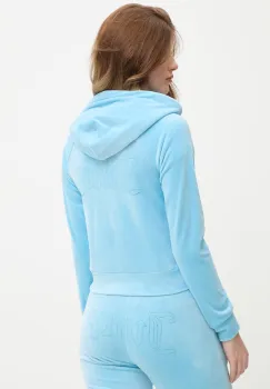 Juicy Couture hanorac cu gluga pentru femei din velur MADISON COL OUT imagine