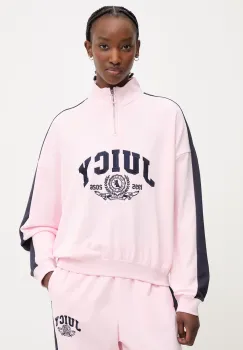Juicy Couture hanorac pentru femei, cu bumbac CREST TRACK TOP imagine