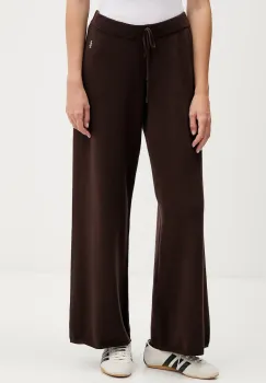 Juicy Couture pantaloni culoarea maro, drept, high waist, JCGBJ225017 imagine