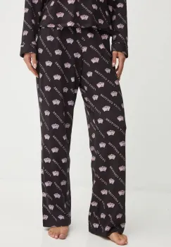 Juicy Couture pantaloni de pijama NOLAN PYJAMA BOTTOMS femei, culoarea negru, JCLPB224502 imagine