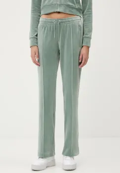 Juicy Couture pantaloni de trening culoarea turcoaz, cu imprimeu, JCAPW045 imagine