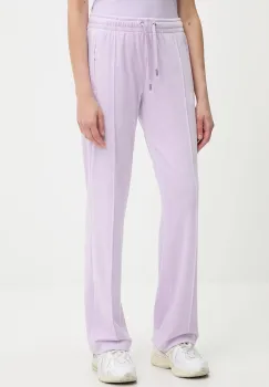 Juicy Couture pantaloni de trening culoarea turcoaz, cu imprimeu, JCAPW045 imagine