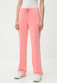 Juicy Couture pantaloni de trening culoarea verde, cu imprimeu, JCAPW045 imagine