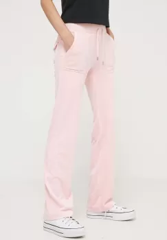 Juicy Couture pantaloni de trening Del Ray culoarea roz, neted imagine