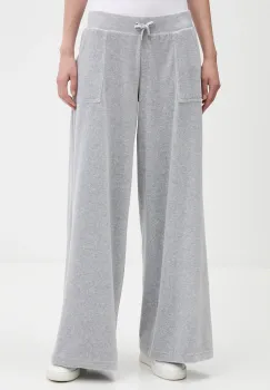 Juicy Couture pantaloni de trening din velur culoarea gri, melanj, JCBBJ225803 imagine
