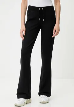 Juicy Couture pantaloni de trening JERSEY APOLLO PANT culoarea negru, cu imprimeu, JCWBJ125311 imagine