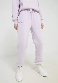 Juicy Couture pantaloni de trening Wendy femei, culoarea violet, cu imprimeu imagine