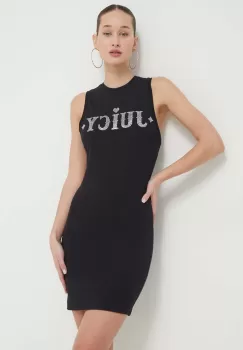 Juicy Couture rochie culoarea negru, mini, drept imagine