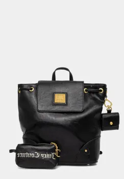 Juicy Couture rucsac POPPY femei, culoarea negru, mare, neted, BEJYF8790WVP imagine