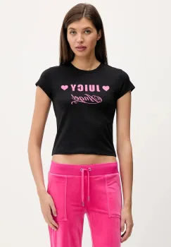 Juicy Couture tricou Angel culoarea negru, JCNCT126461 imagine