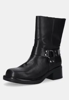 Just Cavalli botine culoarea negru, cu toc drept, 79RA3S91ZSD61899 imagine