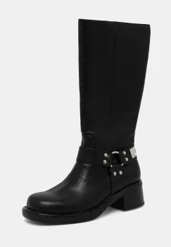 Just Cavalli cizme culoarea negru, cu toc drept, 79RA3S90ZSD61899 imagine
