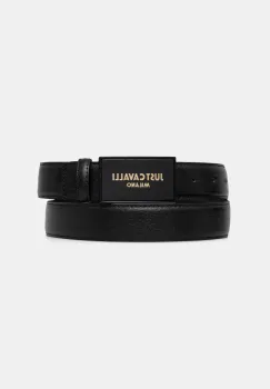 Just Cavalli curea de piele barbati, culoarea negru, 78QA6F10 ZPA42 imagine