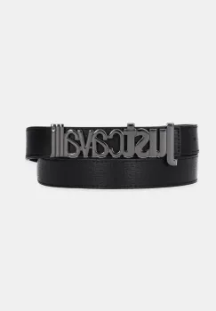 Just Cavalli curea de piele barbati, culoarea negru, 78QA6F30 ZPA42 imagine