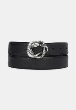 Just Cavalli curea de piele culoarea negru, 79QA6F40 ZP295 imagine