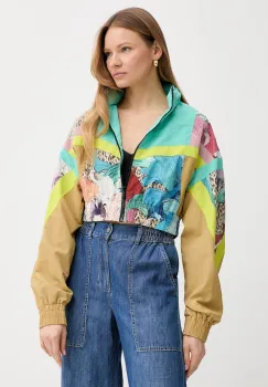 Just Cavalli geaca culoarea turcoaz, de tranzitie, 78PAS415 CQDS2 imagine