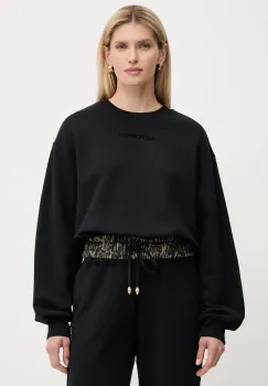 Just Cavalli hanorac de bumbac culoarea negru, uni, 79PAIE20 CF100 imagine