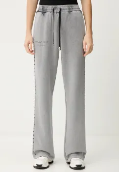 Just Cavalli pantaloni de trening culoarea gri, cu imprimeu, 79PAAE05 CFW13 imagine