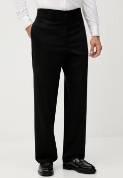 Just Cavalli pantaloni negru drept pentru barbati 79OAA117 N0463 imagine