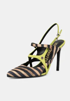 Just Cavalli pantofi cu toc culoarea bej, 78RA3S03ZSS67R43 imagine
