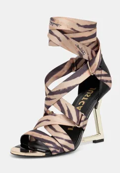 Just Cavalli pantofi cu toc culoarea bej, 78RA3S24ZSS70R41 imagine