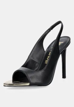 Just Cavalli sandale cu calcaiul deschis din piele imagine