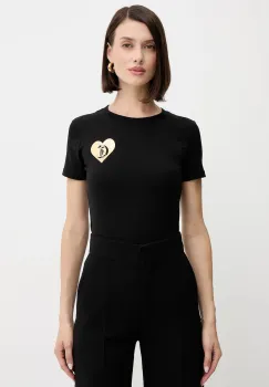 Just Cavalli tricou culoarea negru, 79PAHT08 CJ502 imagine