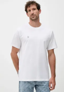 Just Cavalli tricou din bumbac culoarea alb, uni, 79OAHT06 CJ500 imagine