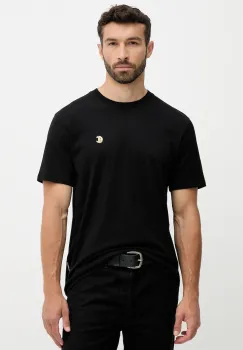 Just Cavalli tricou din bumbac culoarea negru, uni, 79OAHT06 CJ500 imagine