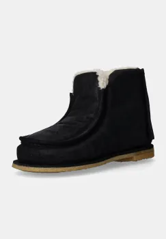 JW Anderson cizme de zapada din piele intoarsa Ankle Boot femei, culoarea negru, ANW43065A imagine