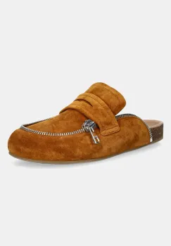 JW Anderson papuci din piele Biker Loafer culoarea maro, LF0071 LA0240 640 imagine